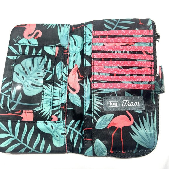 EUC Lug Ranger and Matching Tram Wallet in Awesome Flamingo Black - Picture 7 of 8